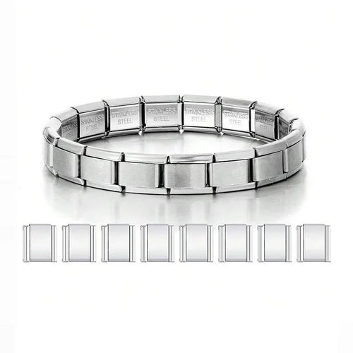 Stainless Steel Italian Charm Bracelet